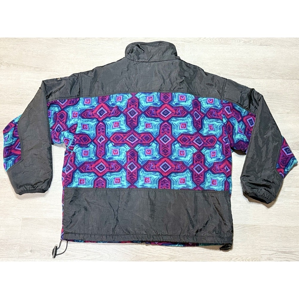 Vintage Descente Anorak Aztec Fleece Jacket Mens Size XL Ski Gorpcore Gear 90's - Picture 11 of 12